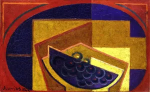 Black Grapes by Juan Gris - Hand-Painted Oil Painting Reproduction