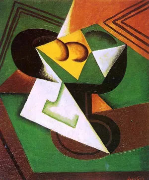 Fruit Bowl and Fruit by Juan Gris - Hand-Painted Oil Painting Reproduction