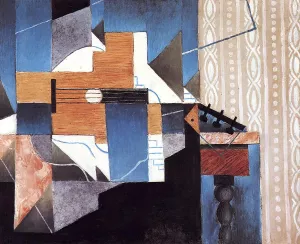 Guitar on the Table by Juan Gris - Hand-Painted Oil Painting Reproduction