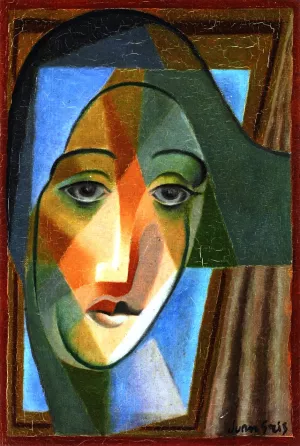 Harlequin's Head by Juan Gris Oil Painting Reproduction