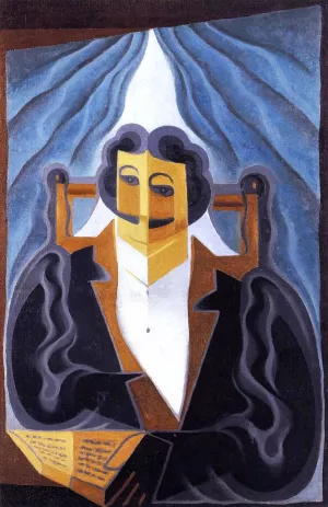 Portrait of a Man by Juan Gris - Hand-Painted Oil Painting Reproduction