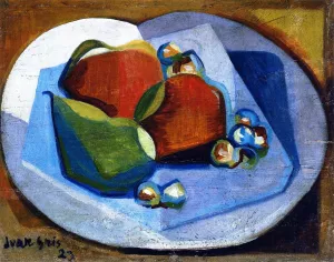 Still Life with Fruit by Juan Gris - Hand-Painted Oil Painting Reproduction