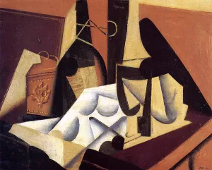 Still Life with Tablecloth by Juan Gris - Hand-Painted Oil Painting Reproduction