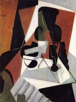 Strawberry Jam by Juan Gris - Hand-Painted Oil Painting Reproduction