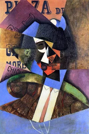 The Bull Fighter by Juan Gris - Hand-Painted Oil Painting Reproduction