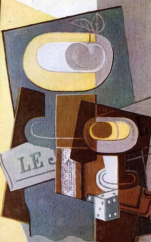 The Dice by Juan Gris - Hand-Painted Oil Painting Reproduction