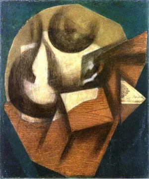 The Glass by Juan Gris - Hand-Painted Oil Painting Reproduction