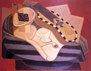 The Guitar with Inlay by Juan Gris - Hand-Painted Oil Painting Reproduction