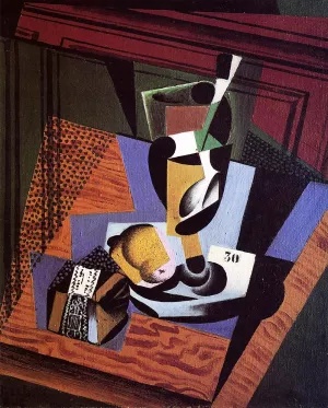 The Packet of Tobacco by Juan Gris - Hand-Painted Oil Painting Reproduction