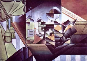 The Watch by Juan Gris - Hand-Painted Oil Painting Reproduction